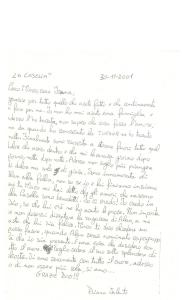 lettera fine corso diana